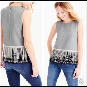 JCrew Fringe top